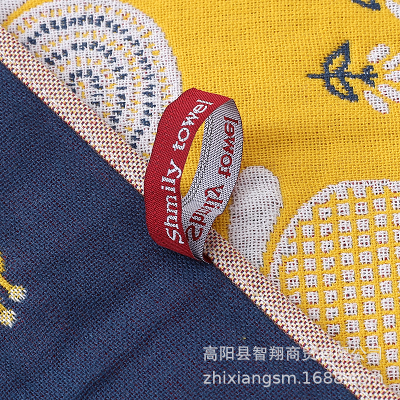 Zhiyang towel four-layer jacquard snail gauze cotton face towel soft absorbent wipe face towel hand gift factory price wholesale