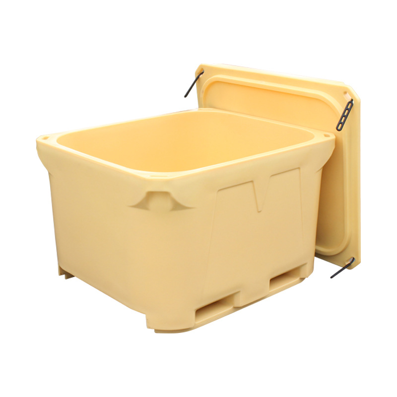 Fishing Boat Seafood Aquatic Product Insulation Barrel Double-Layer Cold Chain Large Capacity 700L Fishery Seafood Rotational Molding Insulation Box Transportation