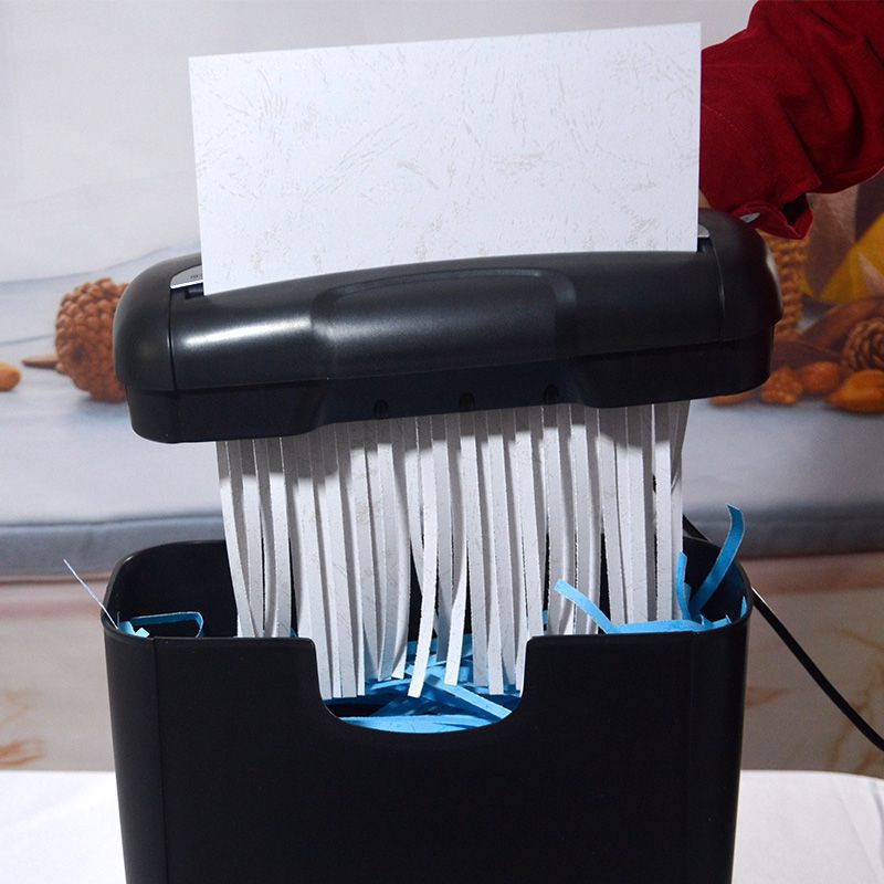 Small Paper Shredder Office Household Shredder Strip Paper Cutter Mini Gear Electric Small Other Default Items