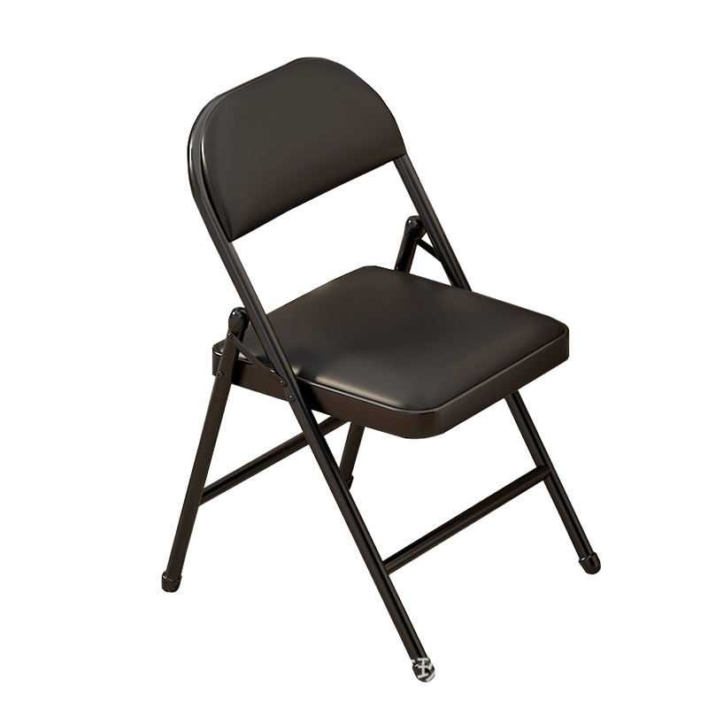 Manufacturer Wholesale Chair Simple Multi-Functional Plastic Leisure Folding Office Training Chair with Backrest White Outdoor Chair