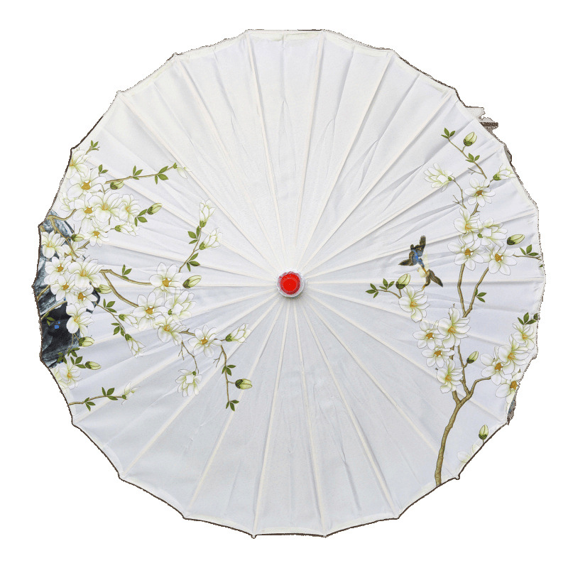 Ancient Style Oil Paper Umbrella Ceiling Decoration Silk Cloth Classical Photo Hanfu Performance Dance Cheongsam Props Chinese Crafts