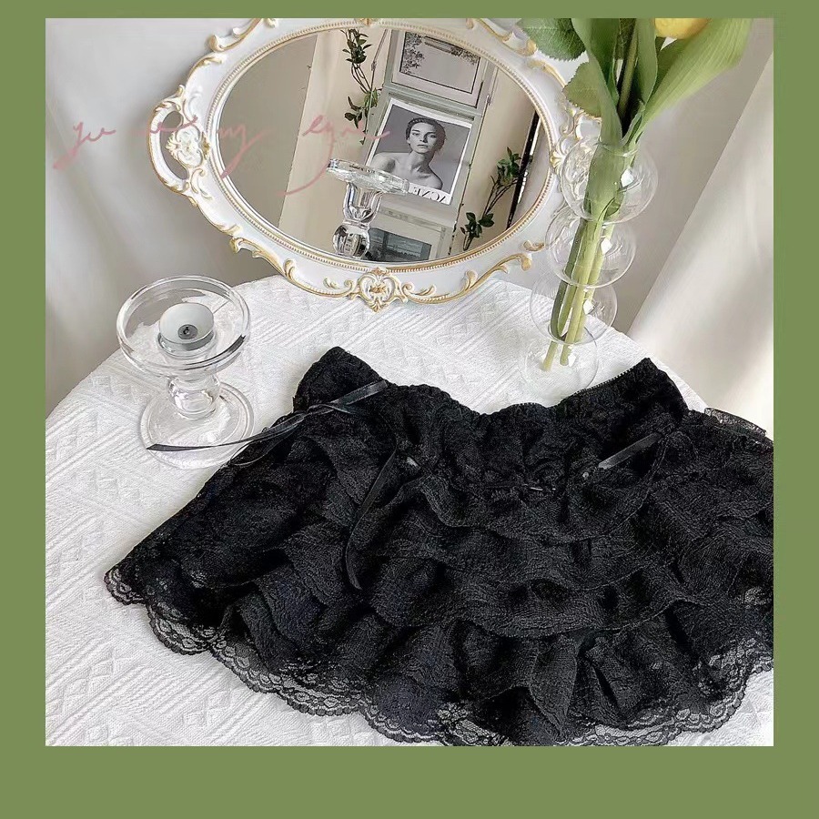 Cake skirt five-layer lace safety pants leggings anti-exposure can be worn outside summer ice silk pumpkin pants pettiskirt support