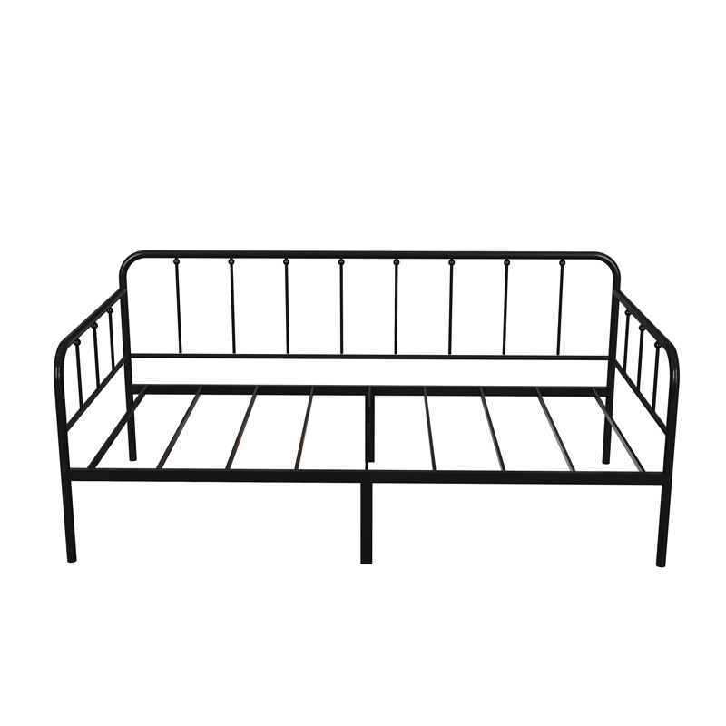 European Style Iron Sofa Bed Single Small Apartment Living Room Study Nap Simple Modern Iron Sofa Iron Frame Bed