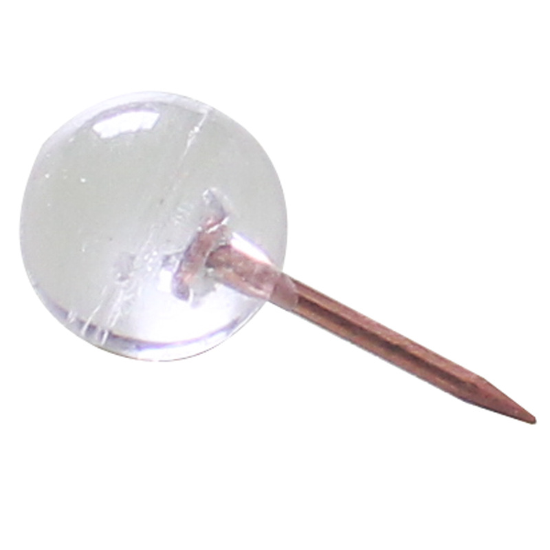 Clear round ball plastic pushpin rose gold needle Cork label nail fixed note Photo Press nail press ball nail