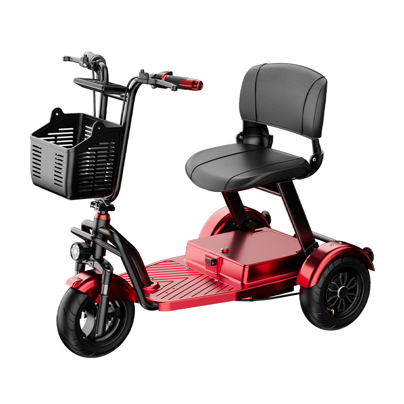 Elderly Scooter Electric Tricycle Battery Car Rechargeable Lithium Battery Foldableing Portable Adult Electric Bicycle