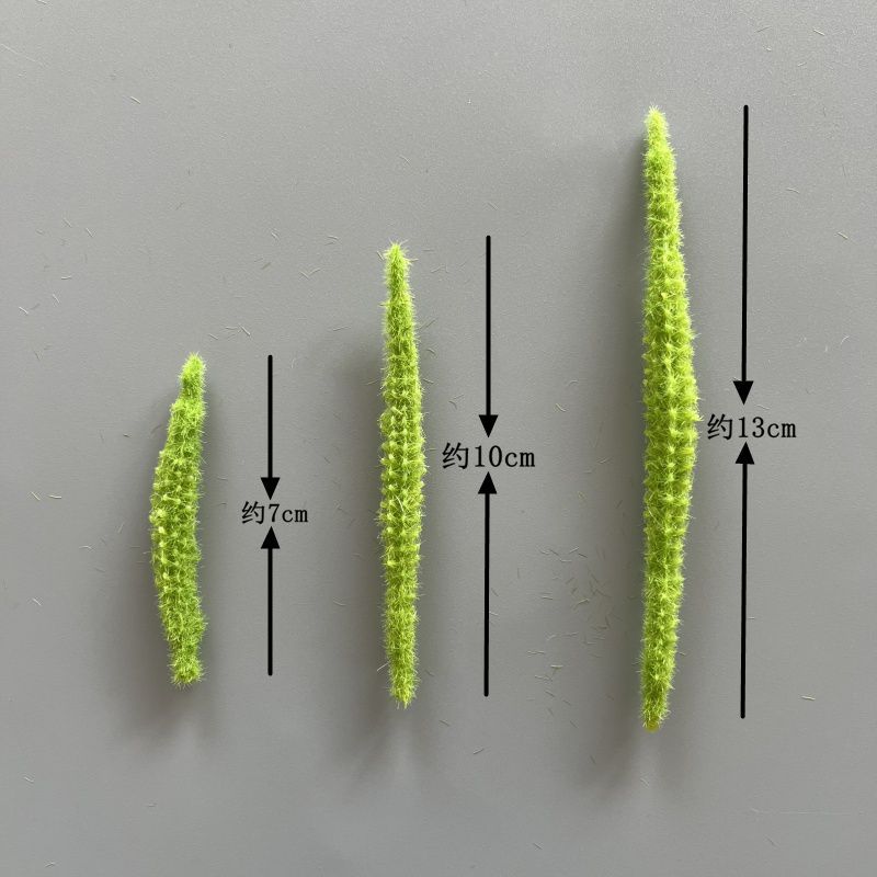 Imitation Setaria Short Hair Grass Flower Head Artificial Cat's Tail Fake Flower Accessories Christmas Decoration Colorful Tops