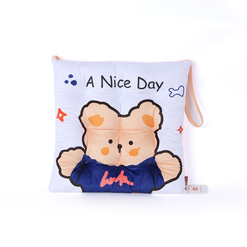 Embroidered Cushion Printed Chair Cushion Custom Filled Cotton Memory Foam Sponge Fabric Chair Cushion Custom Fat Cushion