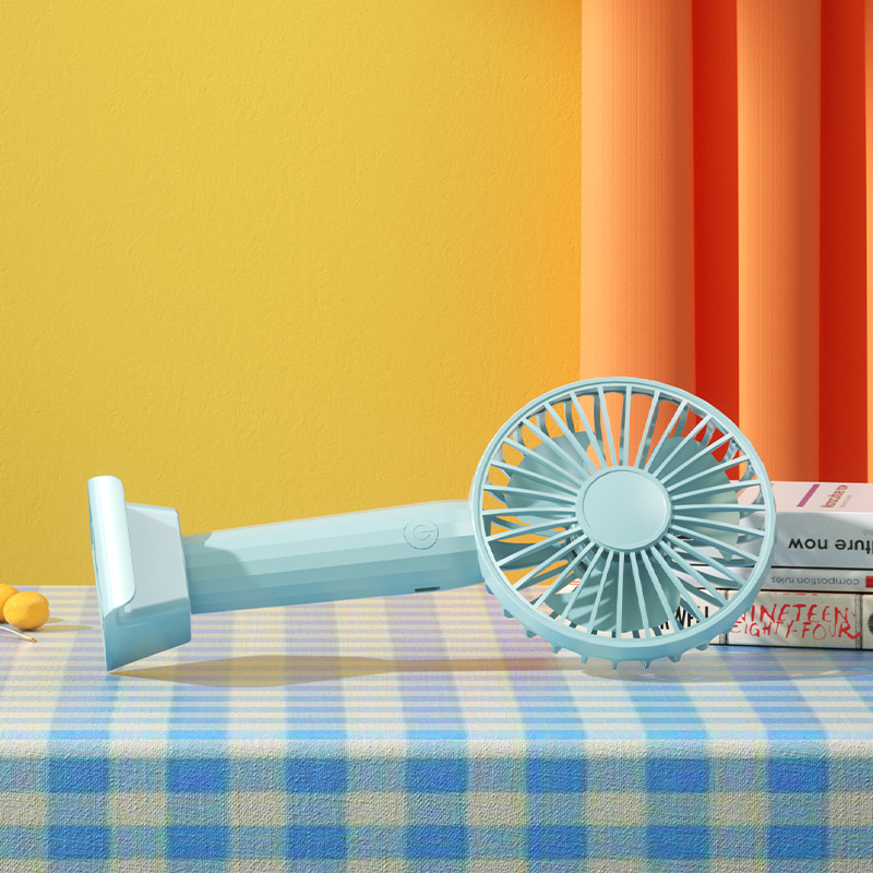 Handheld Small Fan USB Mini Rechargeable Silent Strong Wind Baby Cute Bed Small Portable