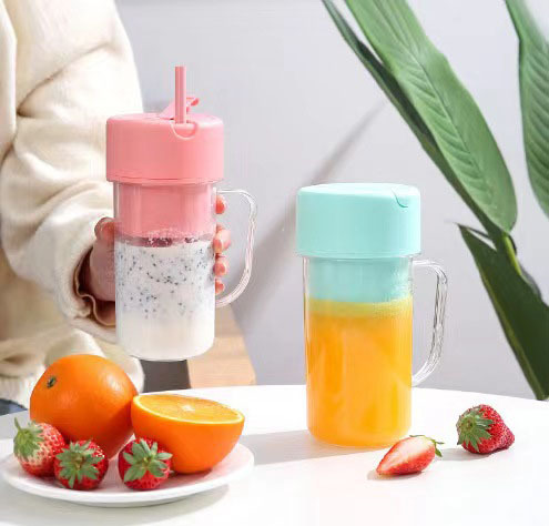 Cross-border suction tube juice cup household juicer USB rechargeable portable juicer juice cup