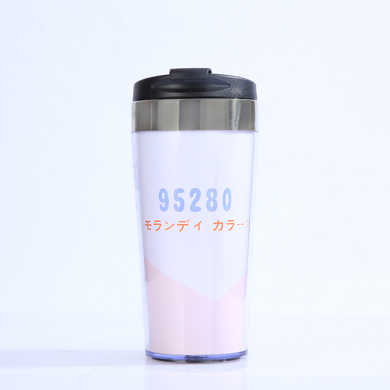 Factory wholesale double stainless steel cardboard double accompanying Cup creative water cup gift coffee cup