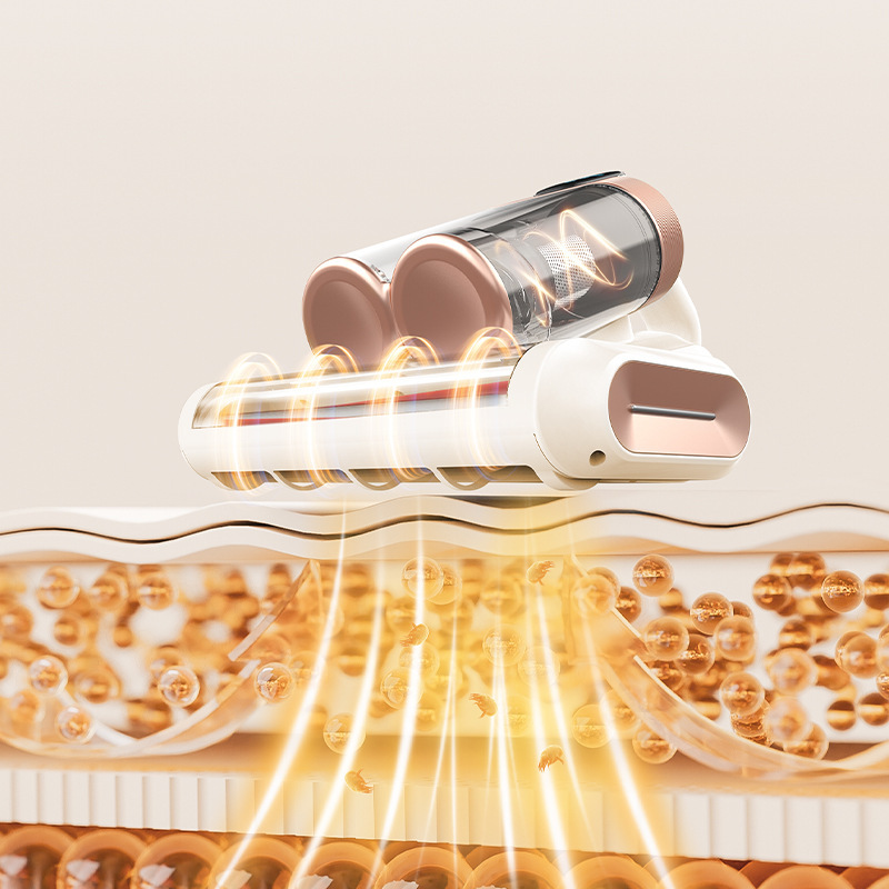 Mite Removal Device Dust Cup Removes Mites, Roller Brush, Beats and Filters, Ultraviolet Sterilization, Household Mite-Killing Ultrasonic Vacuum Cleaner