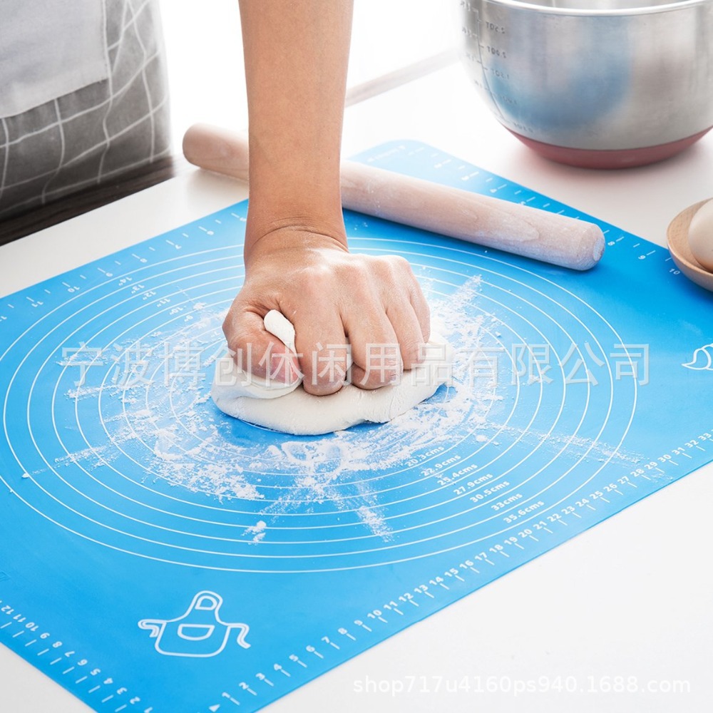 Kitchen Silicone Kneading Mat Baking Silicone Mat Food Grade Thickened Scale Heat Insulation Chopping Board and Noodle Cooking Spot