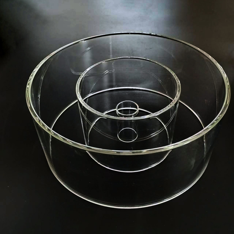 Трубка из боросиликатного стекла, термостойкая прозрачная стеклянная трубка, фланцевая стеклянная чаша, пробирка, стеклянная соломинка