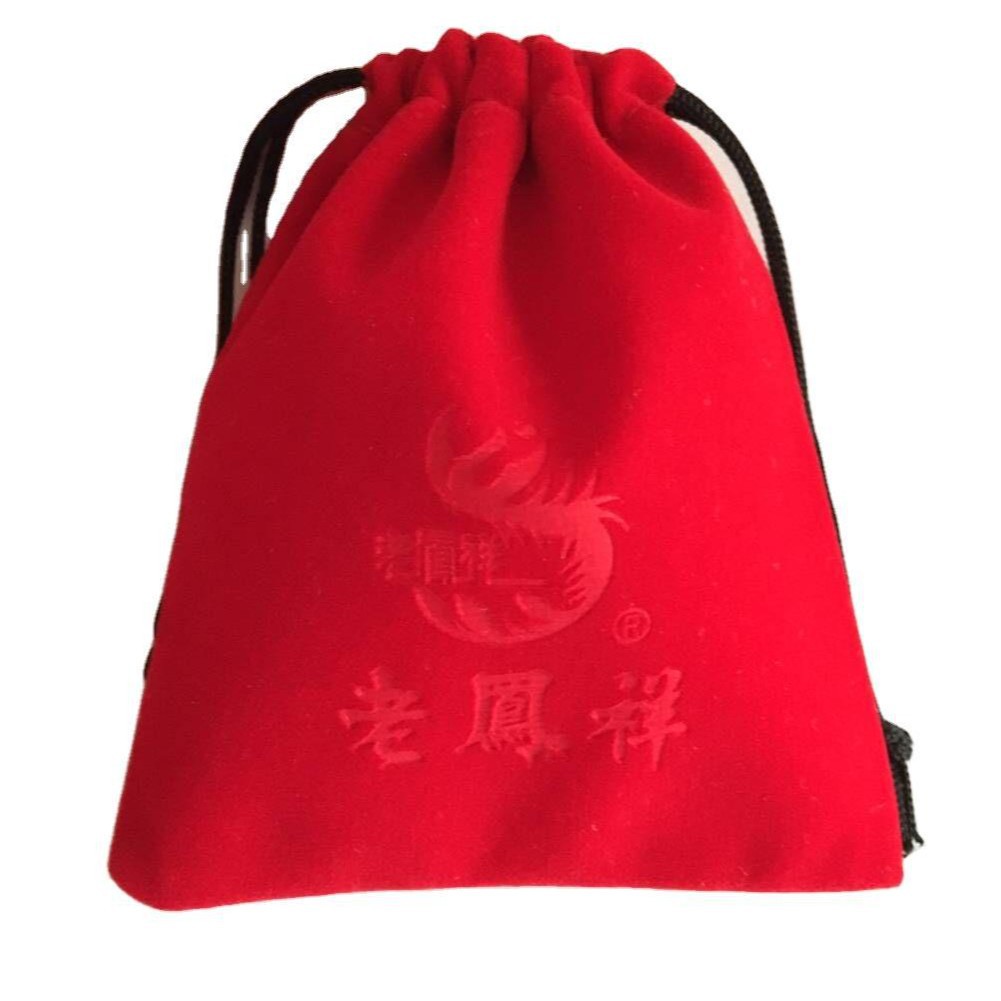 Factory flannel bag Red lucky bag jewelry bag drawstring bag gift jewelry packaging bag
