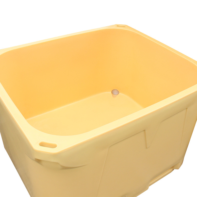 Fishing Boat Seafood Aquatic Product Insulation Barrel Double-Layer Cold Chain Large Capacity 700L Fishery Seafood Rotational Molding Insulation Box Transportation