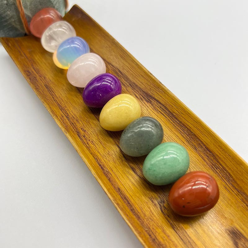 Egg shaped 20mm Crystal Mini Egg Easter Egg agate jade Taobao bird Egg