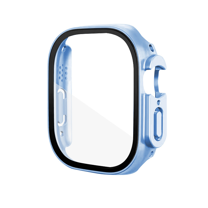 For Apple applewatch Watch Case Drop-resistant Bracelet Tempered Film Integrated PC Hard Case iWatch10 Watch Case