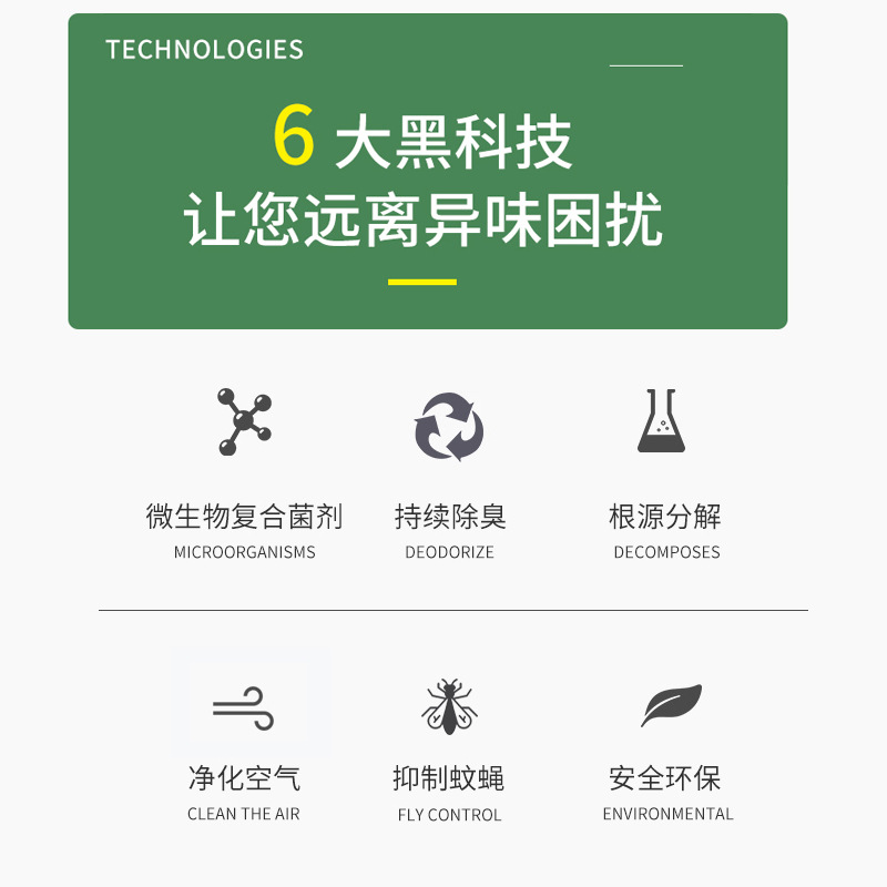 Microbial Deodorant Factory Sewage Removal Septic Waste Deodorization Waste Gas Odor Removal Ammonia Nitrogen Deodorization