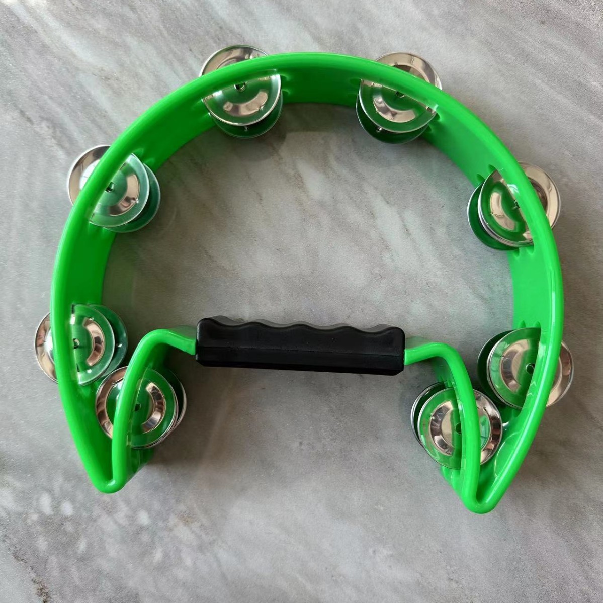 Single Row Flower Bell Ring Rattle Plastic Tambourine Large KTV Rattle Orff Musical Instrument