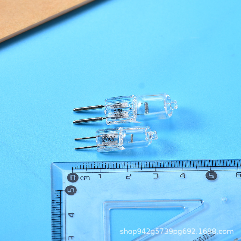 Manufacturer Supplies Warm Light Bulb G6.35 G5.3 G4 Optical Instrument Halogen Lamp, Pin Small Bulb