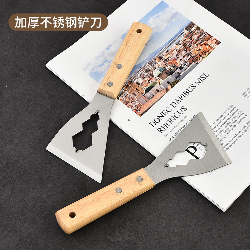 Shovel blade cleaning putty stainless steel scraper cement scraper tool multifunctional decoration shovel thickening special