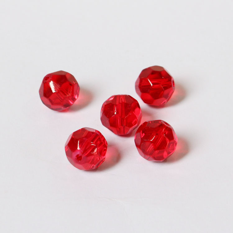 8/10/12/14/16mm Crystal 32 Faceted Beads through Hole Glass Loose Beads Crystal Lamp Bead Curtain Decorative Accessories DIY