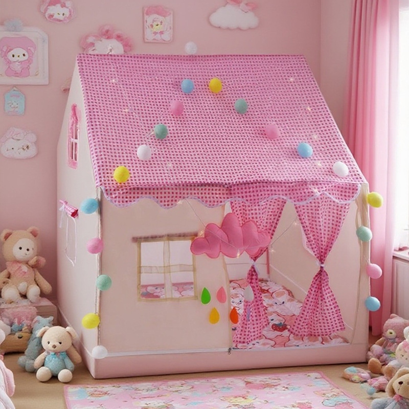 Indoor Kidsren's Tent Game House Foldableable Toy House Ins Scandinavian Girl Castle Boy Can Sleep Mosquito Net