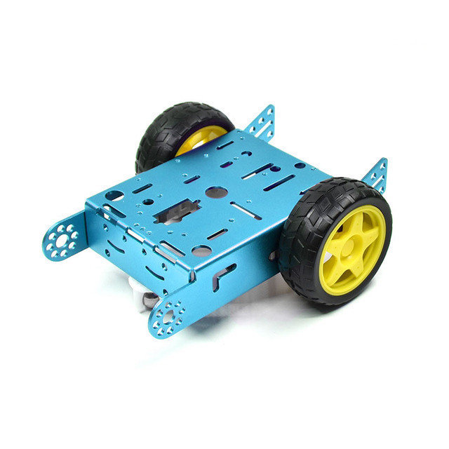 2WD Aluminum Alloy Smart Car Kit Robot Car Metal Chassis Kit Suitable for arduino