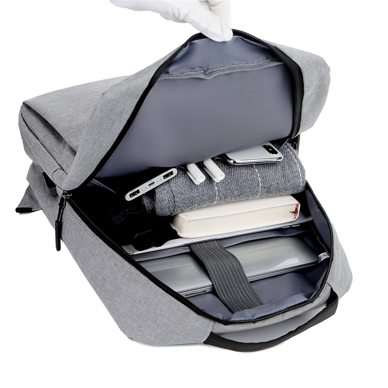 New Backpack, Business Computer Bag, Travel Bag, Lightweight and Simple Sports Bag, Backpack, Nylon Cloth School Bag with Logo Printed