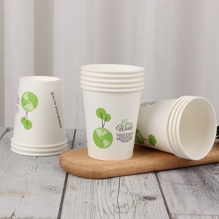 Thickened Disposable Paper Cup Spot Wholesaler Household Disposable Drinking Paper Cup Advertising Cup Printable Logo