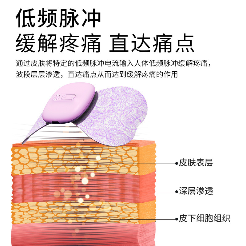 Cross-border cervical spine massage paste neck massager wireless portable shoulder neck EMS electronic pulse massage paste