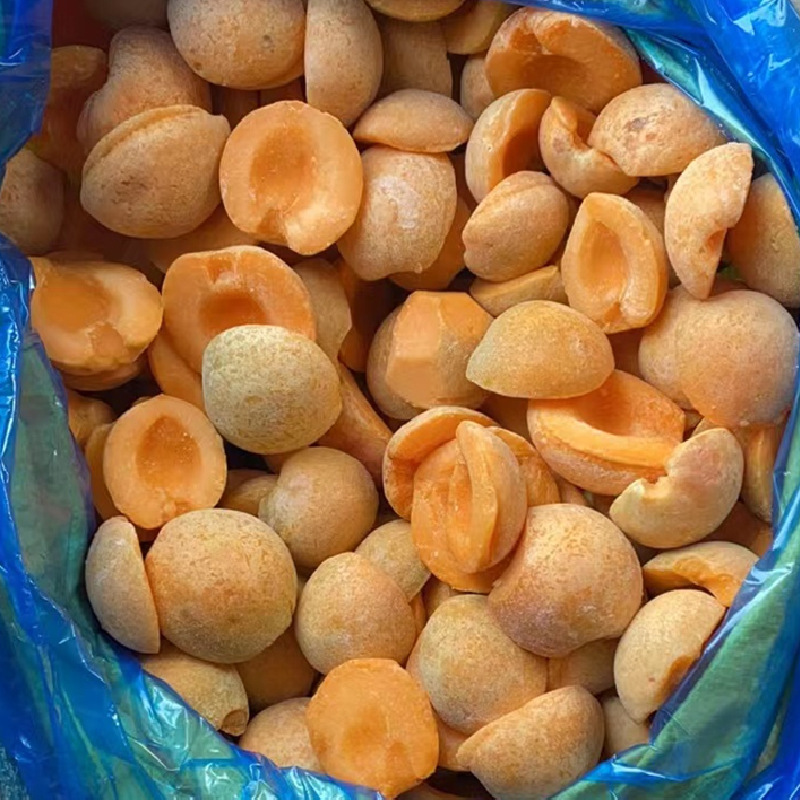 Замороженные дольки абрикоса, дольки абрикоса Golden Sun, консервированные фрукты, сырьевые материалы