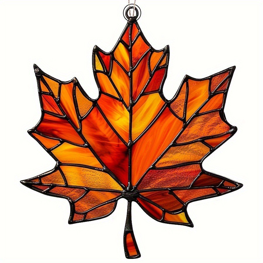 New Acrylic Maple Leaf Thanksgiving Decorations