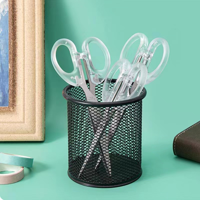 Factory spot wholesale ins Wind simple transparent small scissors student handmade art scissors stationery scissors office scissors