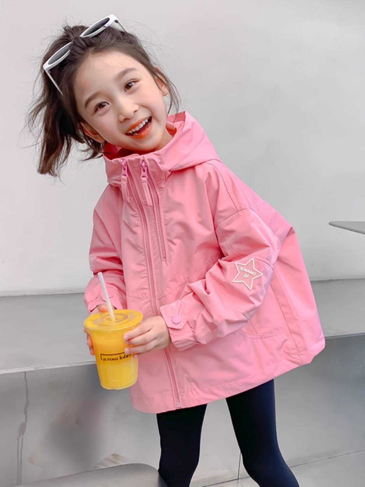 Girls' Outwears Spring and Autum 2025 New Fashionable Baby Girl Autum Clothing Korean Style Windbreaker Kidsren's Clothing Autum Jacket