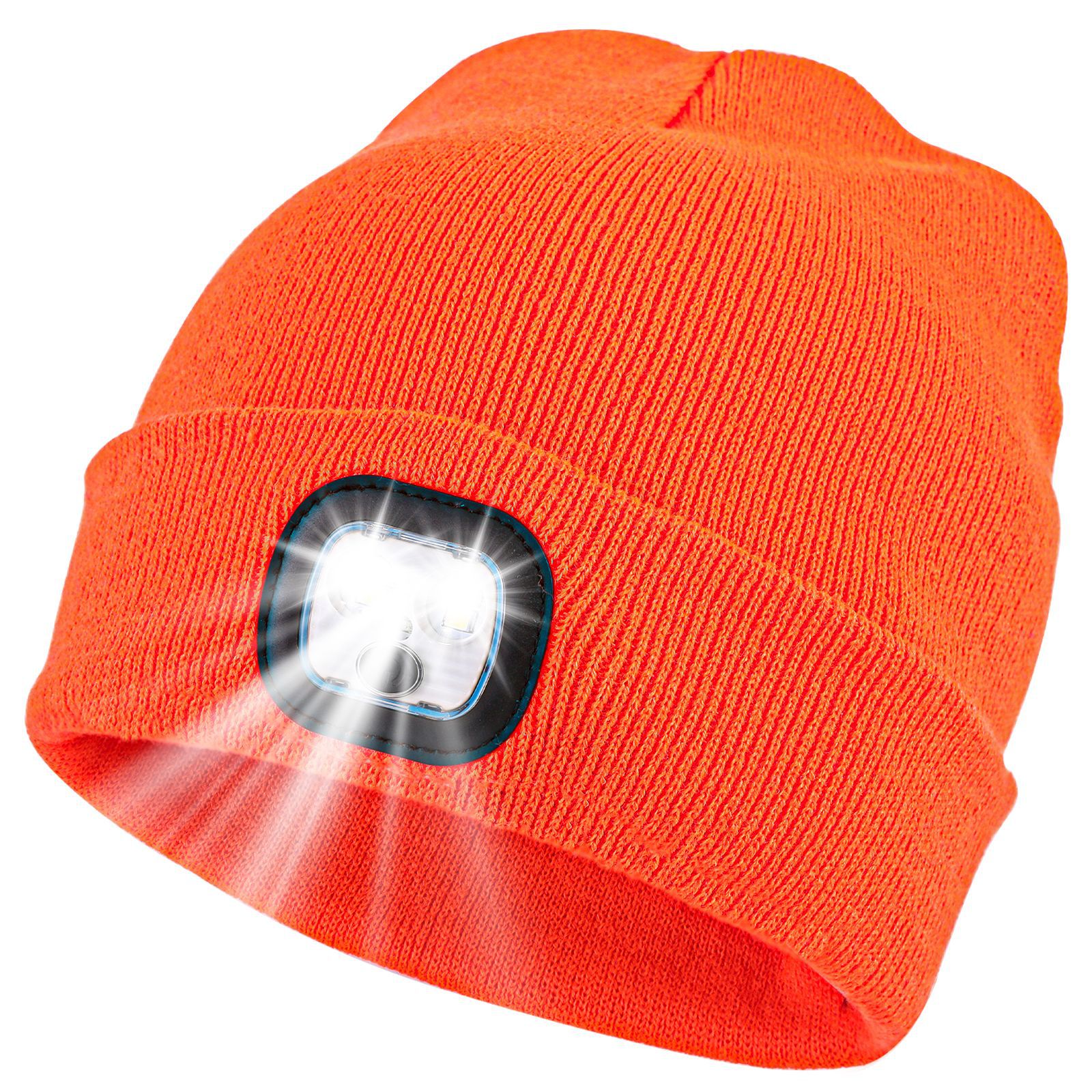 Led Light-Emitting Hat, Popular in Europe and America, Knitted Hat with Led Light, Hat with Light, Hat Lamp