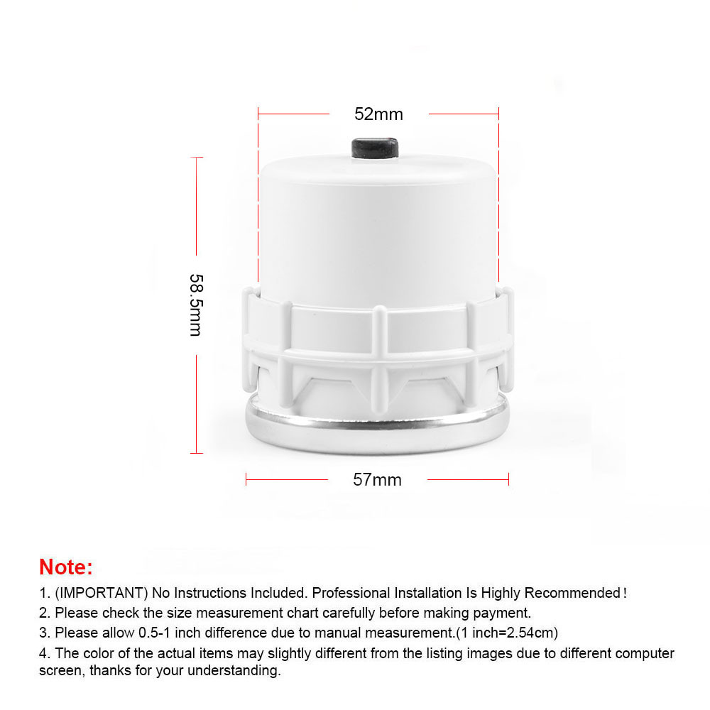 Car Modified Sunglasses Hydraulic Gauge 52mm 2inch Mechanical White Light Car Instrument 0~100 Psi 12V