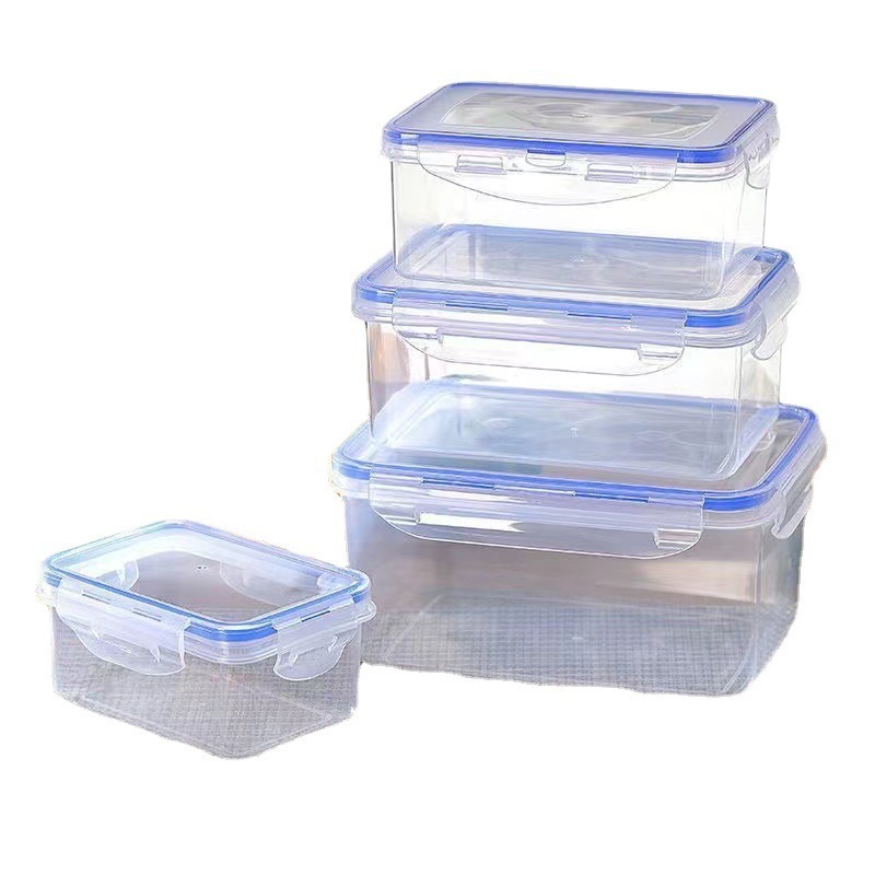 Refrigerator Fresh-keeping Box Transparent suit Sealed Box Food Lunch Box Plastic Microwave Storage Box Sealed Box