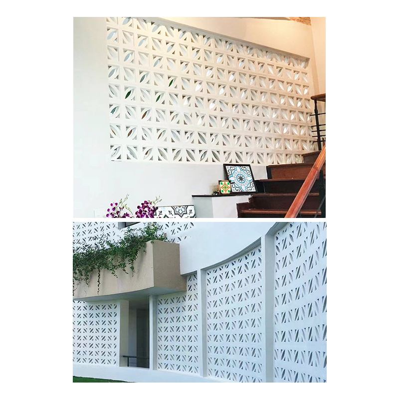 Porous brick shape cement Jiugongge Internet celebrity hollow brick indoor and outdoor light foam ceramic hollow decorative partition