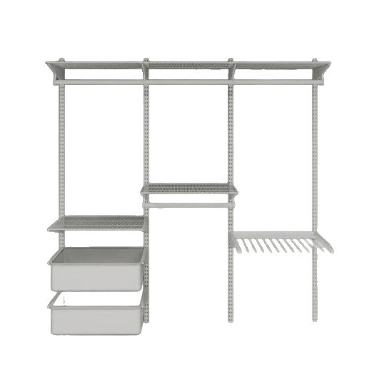 Metal Wardrobe Manufacturer Open Wall Wardrobe Walk-In Closet Steel Frame Simple Shelf Wardrobe Meixinlai