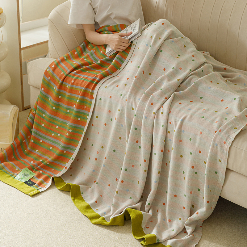 Class a Summer Bamboo Fiber Towel Quilt Ice Silk Bamboo Cotton Yarn Cool Cold Blanket Summer Nap Blanket Quilt Towel