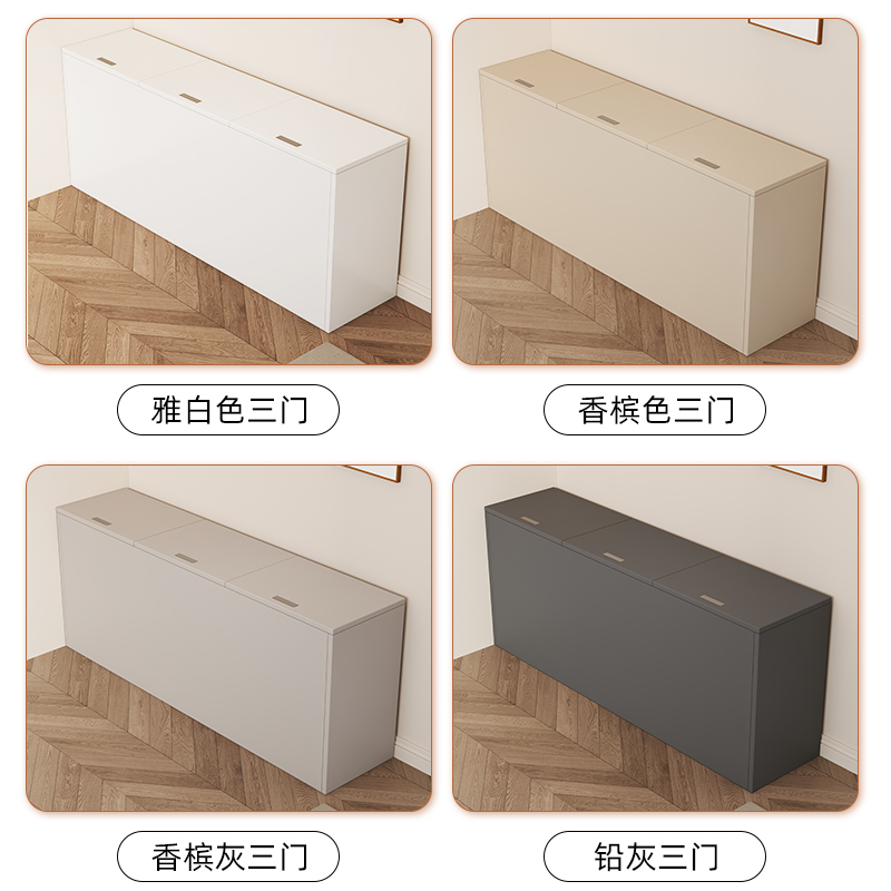 Solid Wood Sandwich Cabinet Bedside Cabinet Wall-Mounted Tatami Storage Cabinet Bedside Cabinet Long Bedside Gap Storage Cabinet Side Cabinet