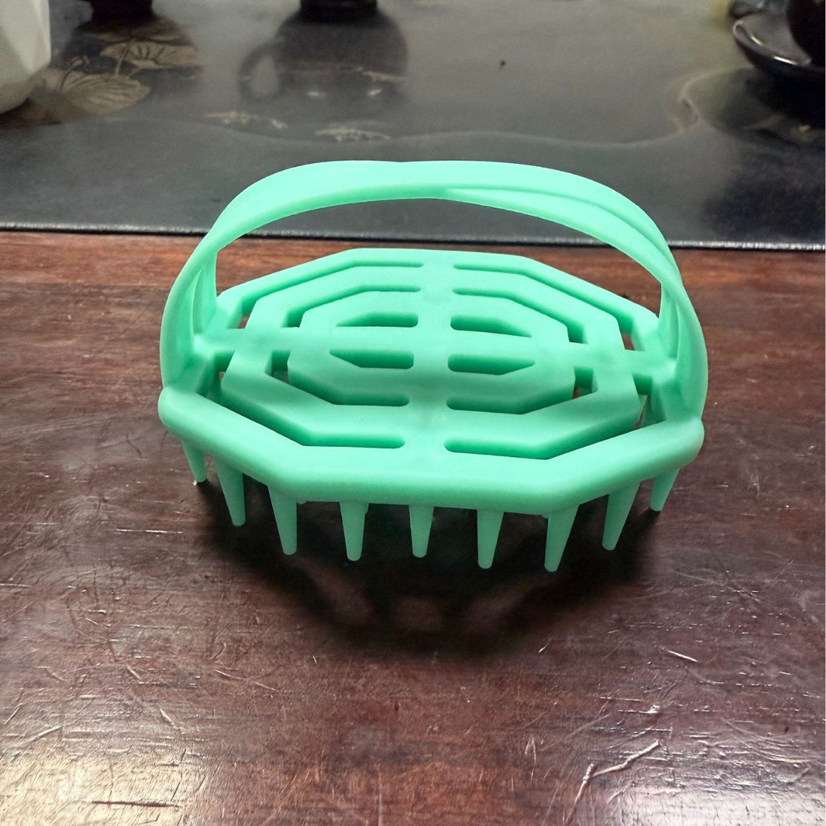 TEMU Cross-border Hair Shampoo New Style Scalp Shampoo Head Massage Brush Hair Shampoo Soft Glue Shampoo Brush