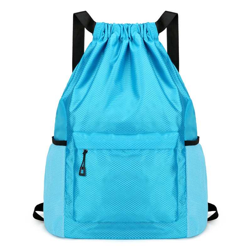 Oxford Cloth Large-Capacity Drawstring Pocket Backpack Simple Travel Drawstring Bag Four-Season Sports Basketball Bag Foreign Trade Wholesale