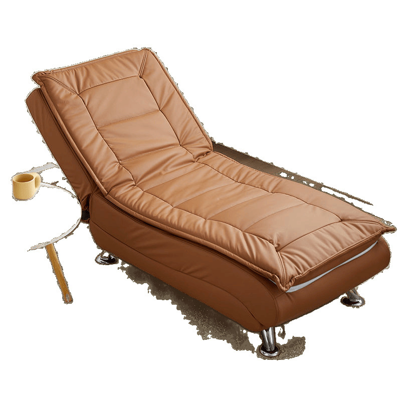 Chaise Lounge Lazy Sofa Reclining and Sleeping Single Room Bedroom Toffee Small Apartment Electric Folding Sofa Bed