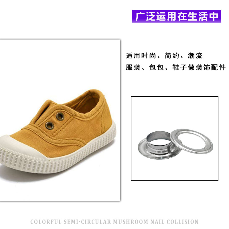 Round Metal Air Eye Buckle Belt Metal Eye Buckle Stainless Steel Corrosion Resistant Luggage Stainless Iron Air Eye Buckle