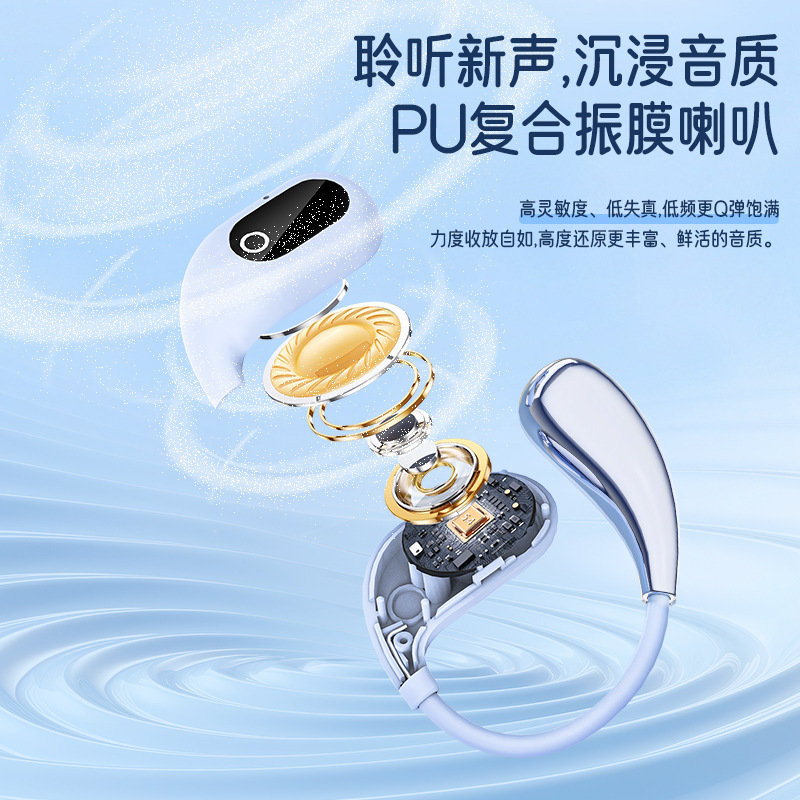 2025 New Cross-Border Xg99 Bluetooth Headset Smart Ai Translation Ear-Mounted Wireless Ultra-Long Battery Life Headset