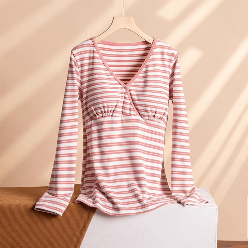 Новая осенне-зимняя одежда для беременных из хлопка большого размера, крест-накрест, длинный рукав, домашняя одежда, пижамы