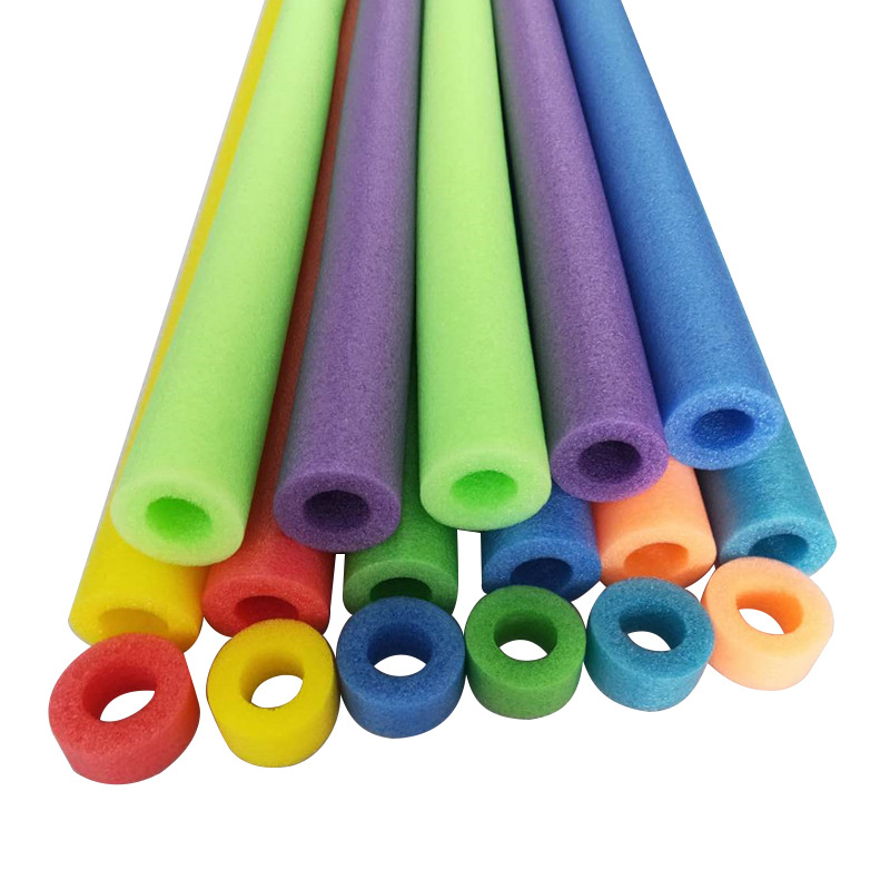 Pearl Cotton Hollow Tube Pearl Cotton Buoyancy Rod Color Foam Swimming Rod 60 Diameter Foam Round Rod Huizhou