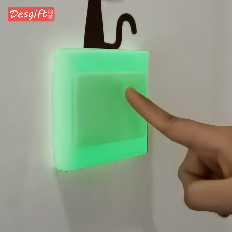 Силиконовая наклейка для выключателя светящаяся водонепроницаемая наклейка защитный чехол креативная наклейка для стен